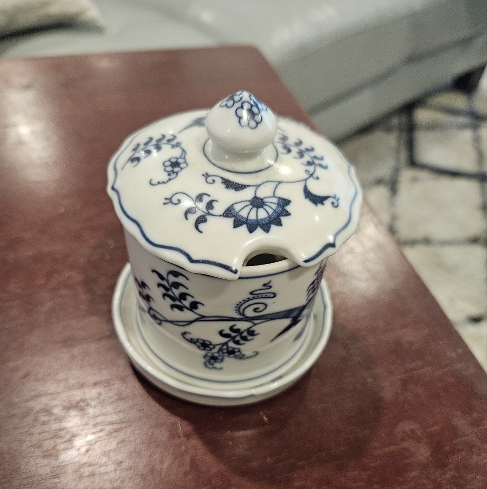 Blue Danube (Japan) Jam Jar 1950s